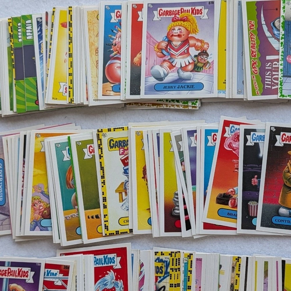 Vintage 80's Garbage Pail Kids Card Lot Topps GPK Sticker Collection with Case